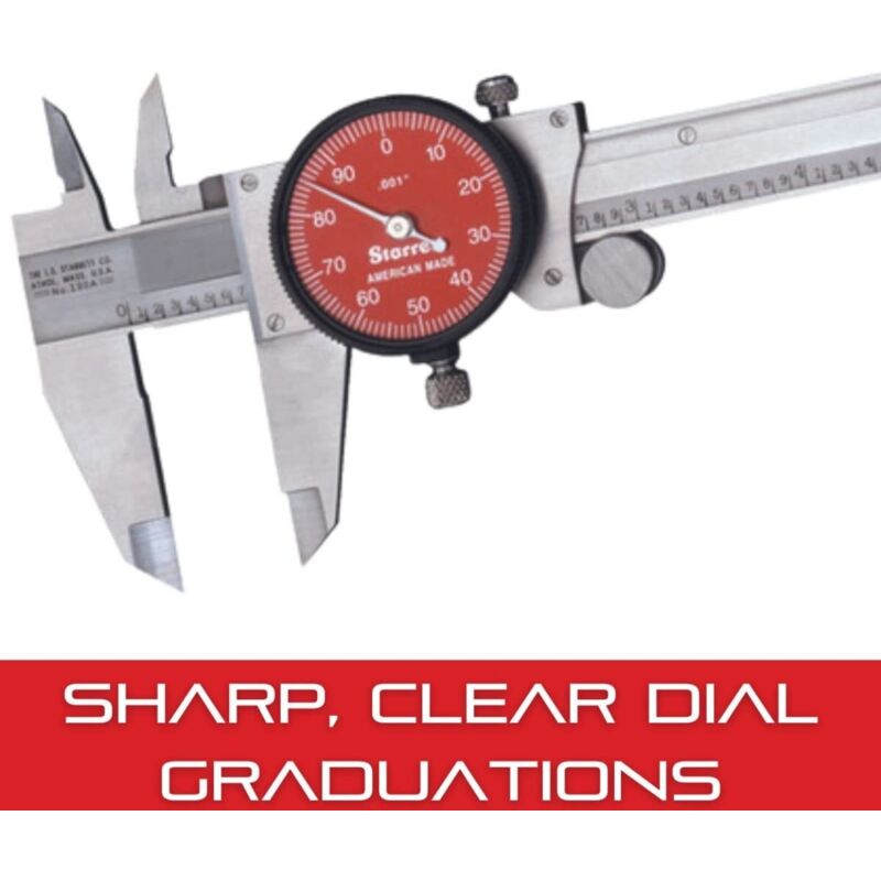 Calibro A Quadrante Starrett R120A-6 - Acciaio Inox, Precisione 0.02mm, 0-150mm - Foto 10
