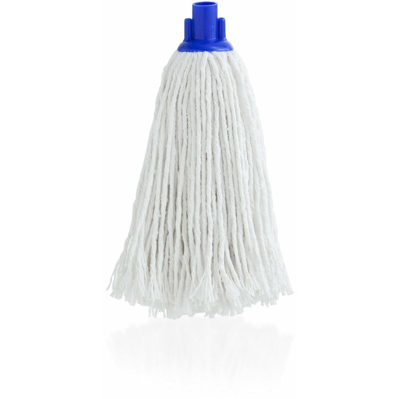 Mop Mocio Professionale in puro cotone bianco 200 grammi Attacco a Vite