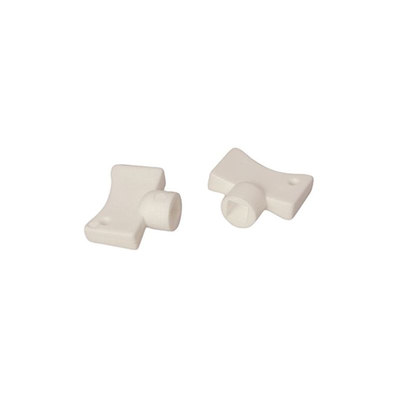 Acquastilla 113072 buffer voor wc-bril, wit, 4 stuks