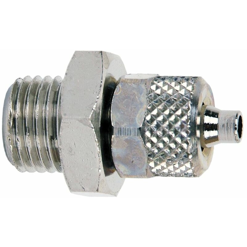 Raccordo A Spinta Metrico CELTD 3/8 BSP Maschio - 12mm Dritto, Pneumatico, Nuovo