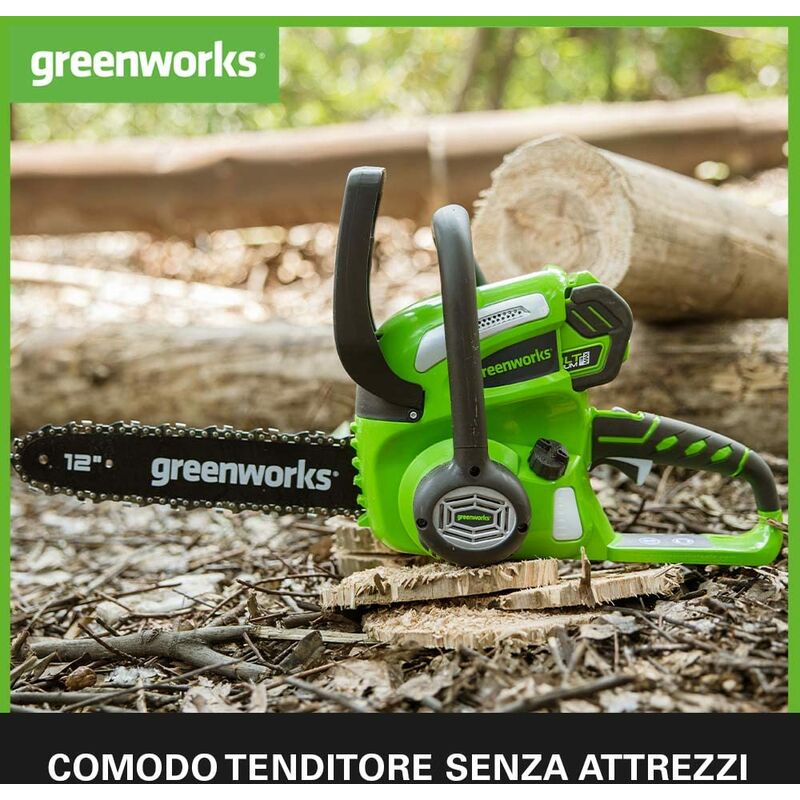 Motosega a batteria - elettrosega 40V 4AH Greenworks Li-Ion