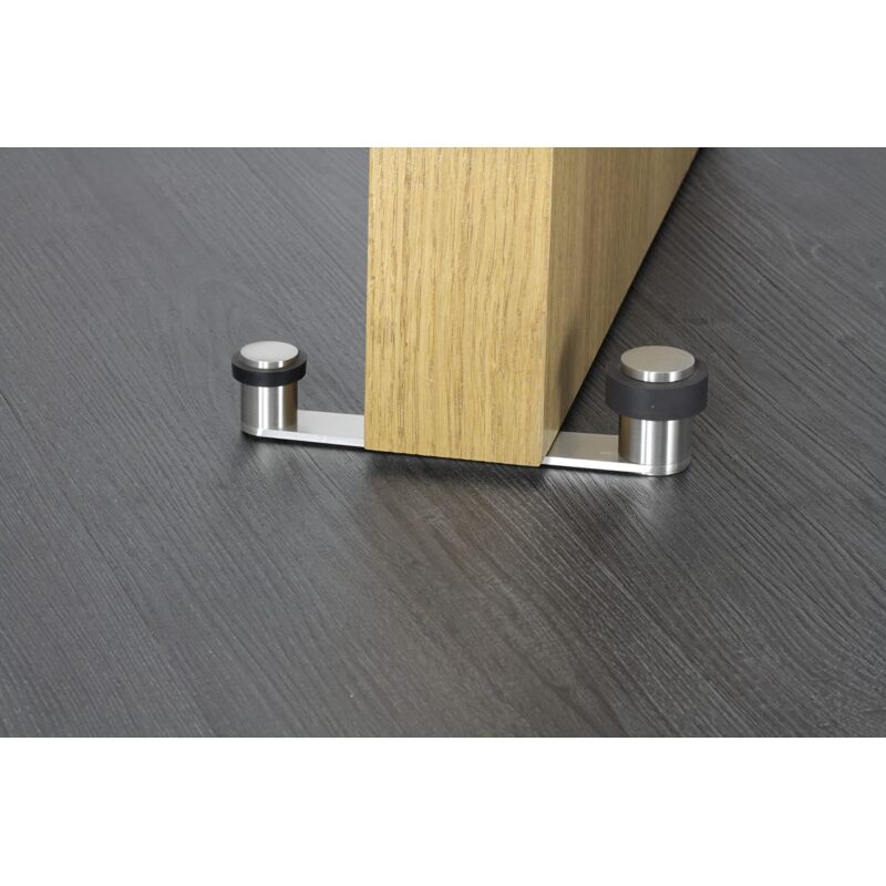 EVI Herrajes | Fermaporta adesivo o con vite | 28 x 21 mm | gomma
