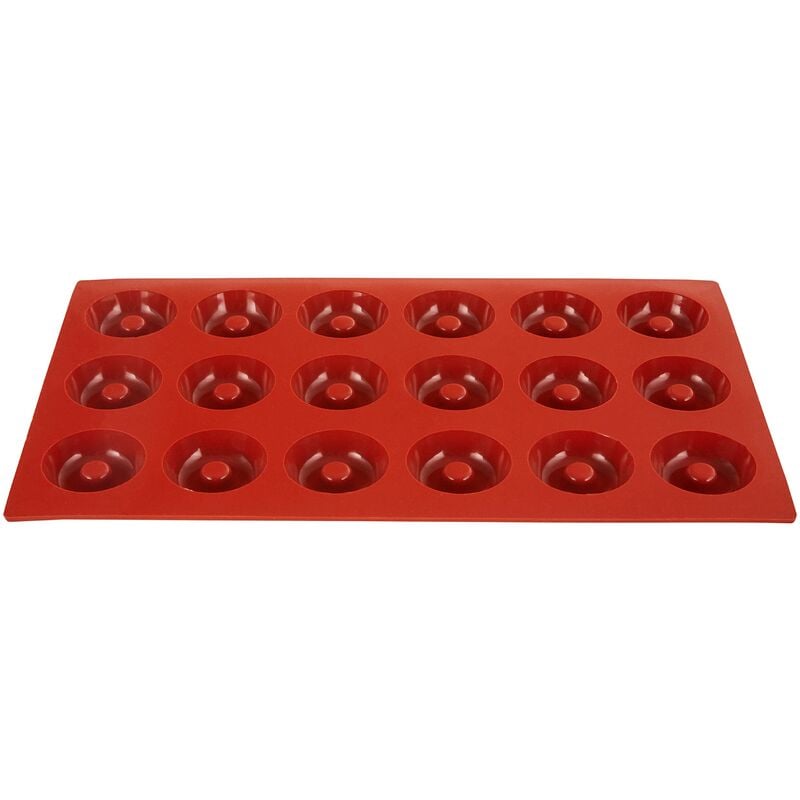 silikomart SF010 SAVARIN Stampo in Silicone Platinum Ø41 h 12 mm, Rosso