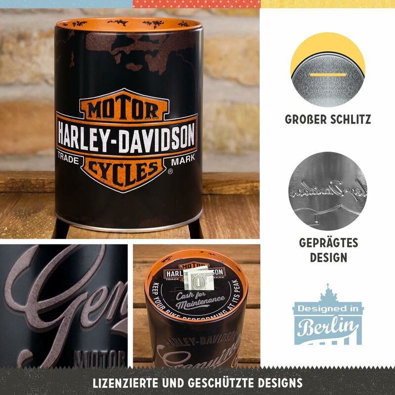 Nostalgic-Art retrò Harley-Davidson – – Idea Regalo per Amanti di