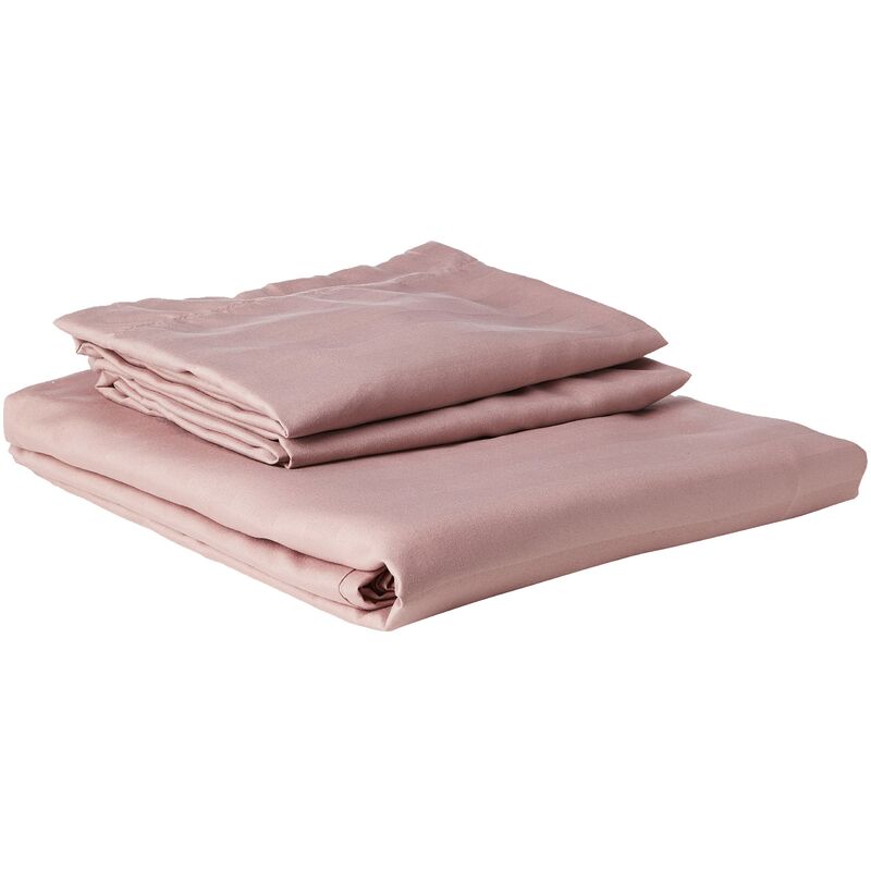 Set di lenzuola flanella malva rosa king size