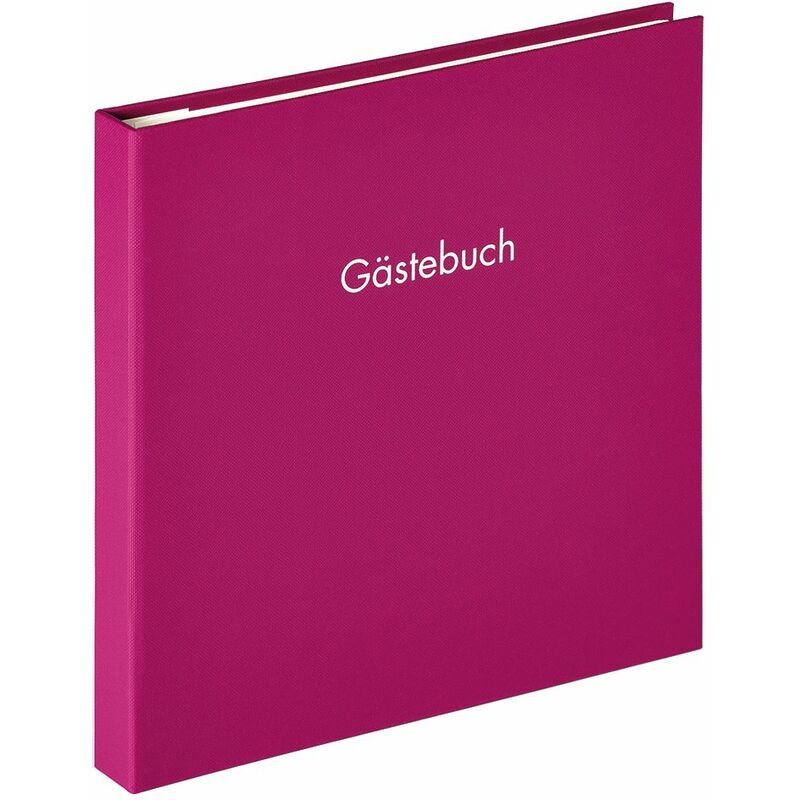 Walther Fun Design Libro degli ospiti, 26 x 25 cm, struttura copertina,  Viola, 26 x 25 cm