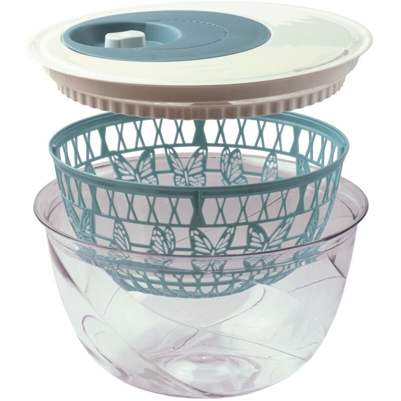 Centrifuga Per Insalata Snips 4 LT - BPA Free, Made In Italy, Design A Farfalle - Lavaggio E Asciugatura Verdure - Foto 11