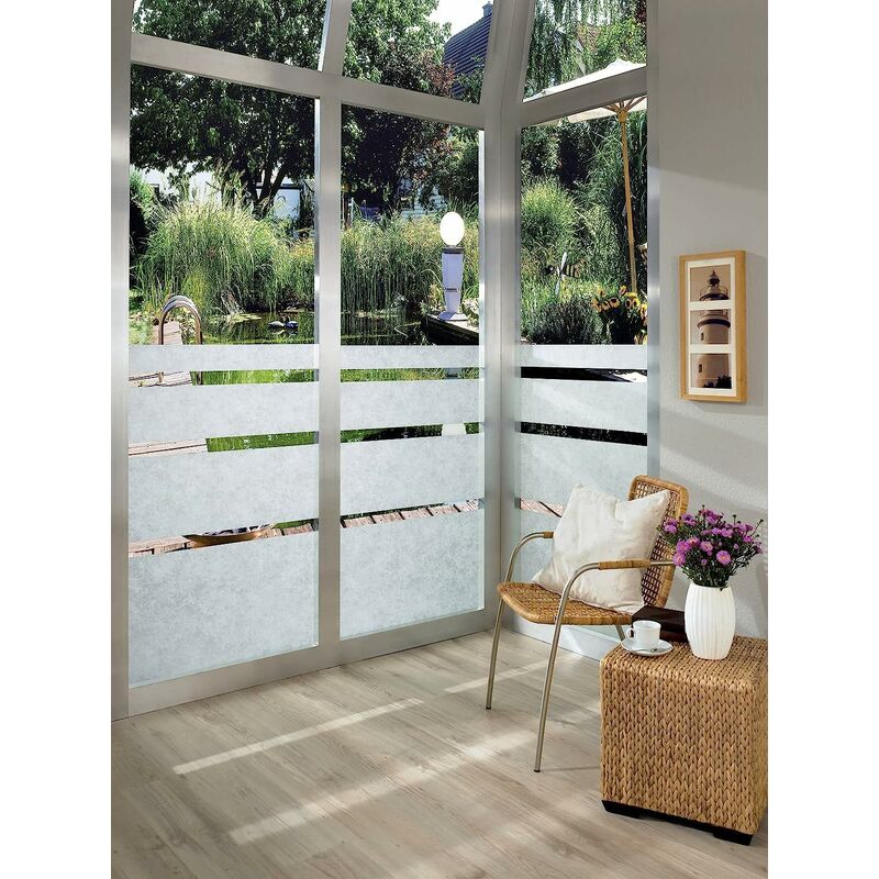 d-c-fix Pellicola adesiva per vetri finestre privacy autoadesivo Ricepaper  oscurante opaca decorative impermeabile per cucina, casa, ufficio, bagno,  doccia carta 67,5 x 200 cm