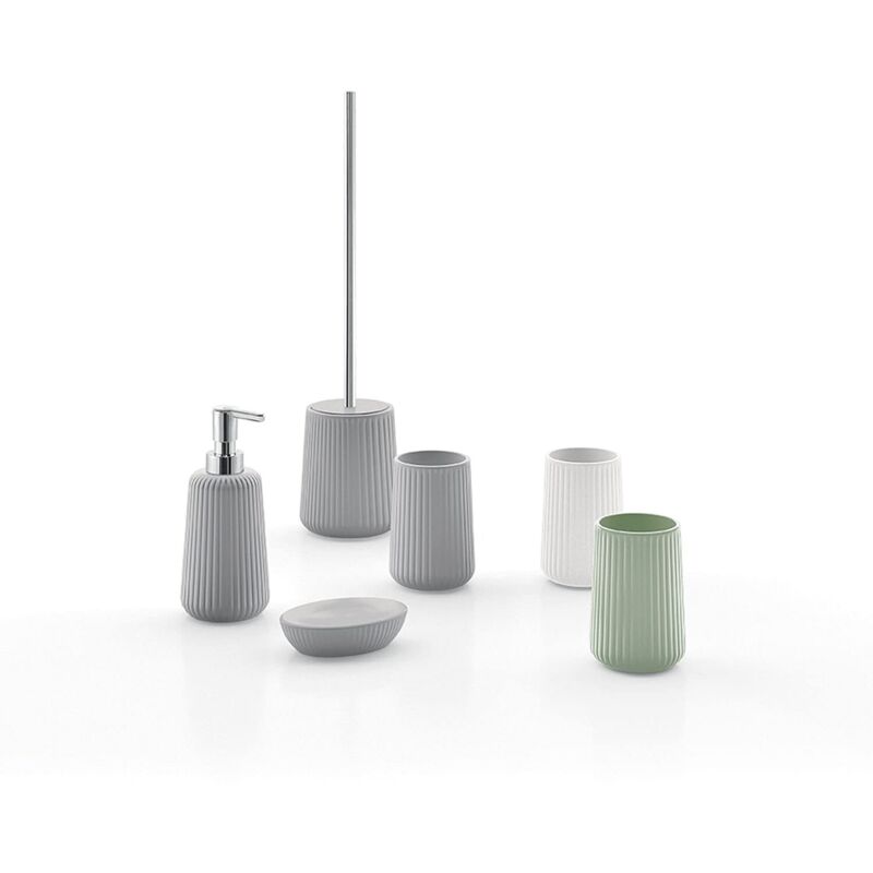 GEDY Auckland Scopino WC In Resina Trasparente – Verde Menta, Design Moderno E Compatto, 37,5 X 9,8 Cm