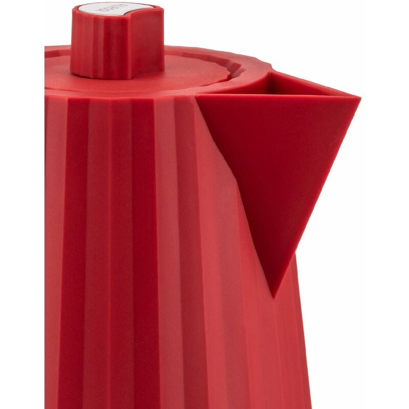 Alessi Bollitore elettrico Plissè rosso