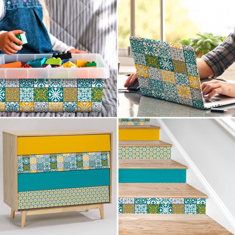 Pellicola Adesiva Venilia Per Mobili - Effetto Geometrico, PVC, 45cm X 2m, Senza Ftalati - Foto 7