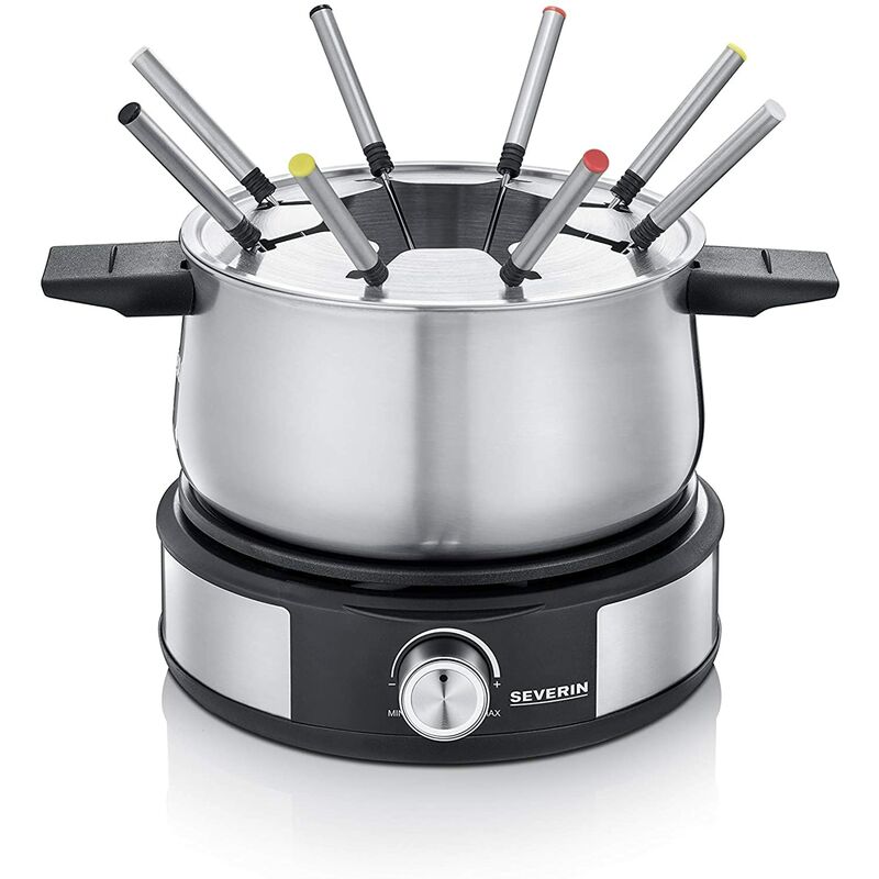 set fonduta 800w 8 forchette in acciaio inox - 8386 - little balance