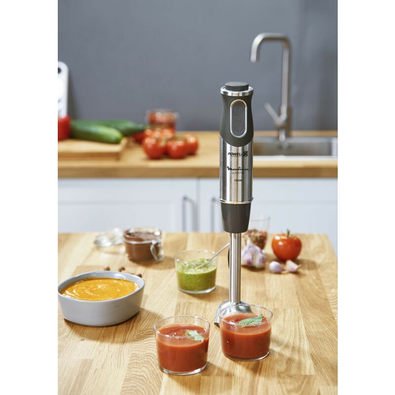 Moulinex - Frullatore a immersione QuickChef 3 accesorios + Procesador de  alimentos acciaio