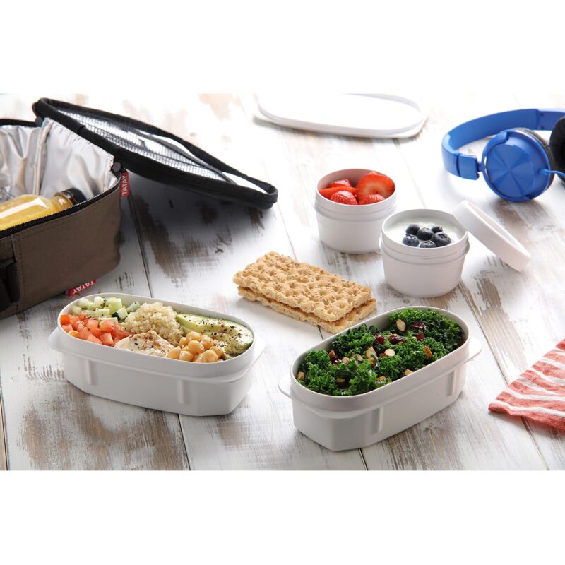 Borsa Termica Per Pranzo In Pelle Vegana Linkidea, Grande Capacità, Isotermica Con Tracolla, Adatta Per Contenitori Bentgo, Per Lavoro, Picnic E Viaggi, Nero - 4