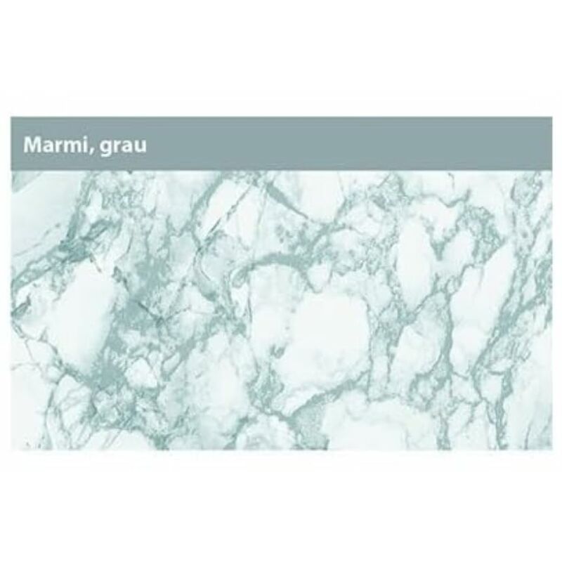 Alkor 3800008 Pellicola Adesiva per Mobili, Effetto Marmo Grigio, 45 cm x 2  m, 2 unità