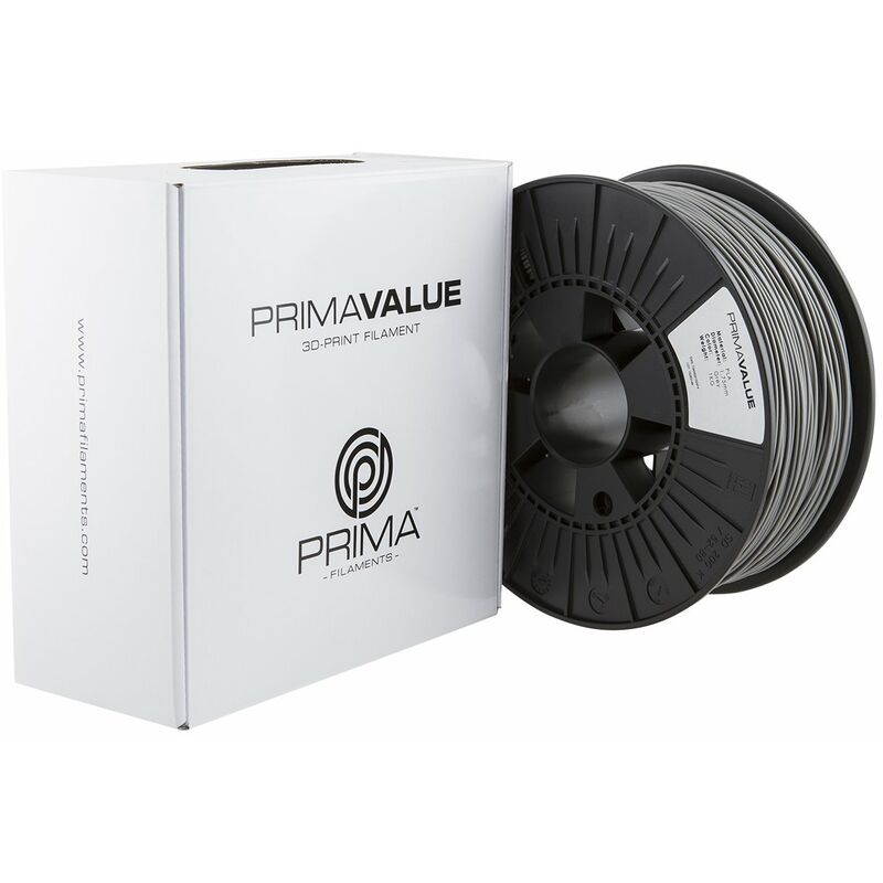 Prima Filaments PV-PLA-175-1000-LGY Filamento Pla, 1.75 mm, Bobina da 1 kg,  Light Grey
