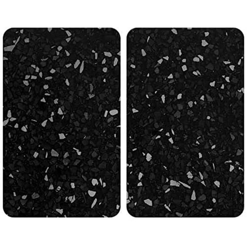 WENKO Copertura per fornello universale terrazzo, set 2 pezzi per tutti i tipi di fornelli in vetro temperato, utilizzabile anche come tagliere, igienico, resistente a graffi e urti, 30 x 52 cm