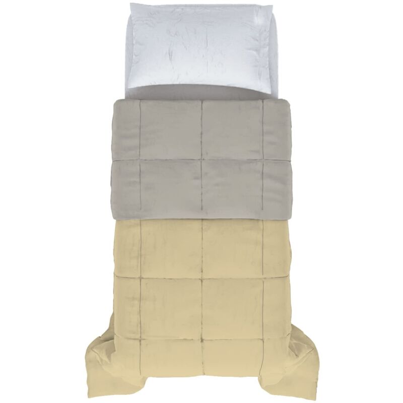 Italian Bed Linen Estivo Ehebett – Mikrofaser, 260x270 Cm, Grau, Ultraweich & Atmungsaktiv