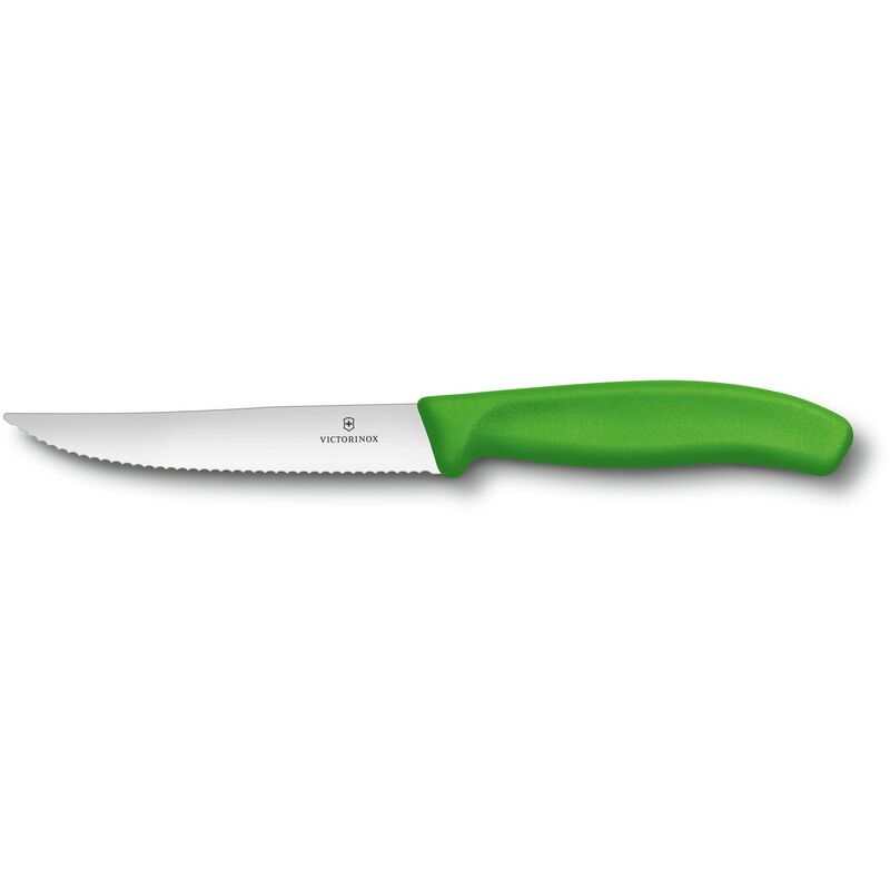 Victorinox Set COLTELLO da pizza verde Swiss Classic con onde 2 su blister,  6.7936.12l4b