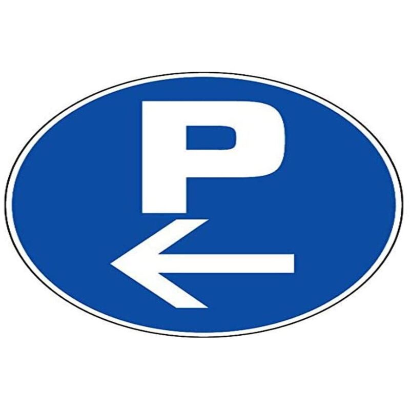 Novap Pannello Parcheggio A Freccia Destra, Rigido Ø 300 Mm, In Polistirene Anti UV Con Fori Posteriori