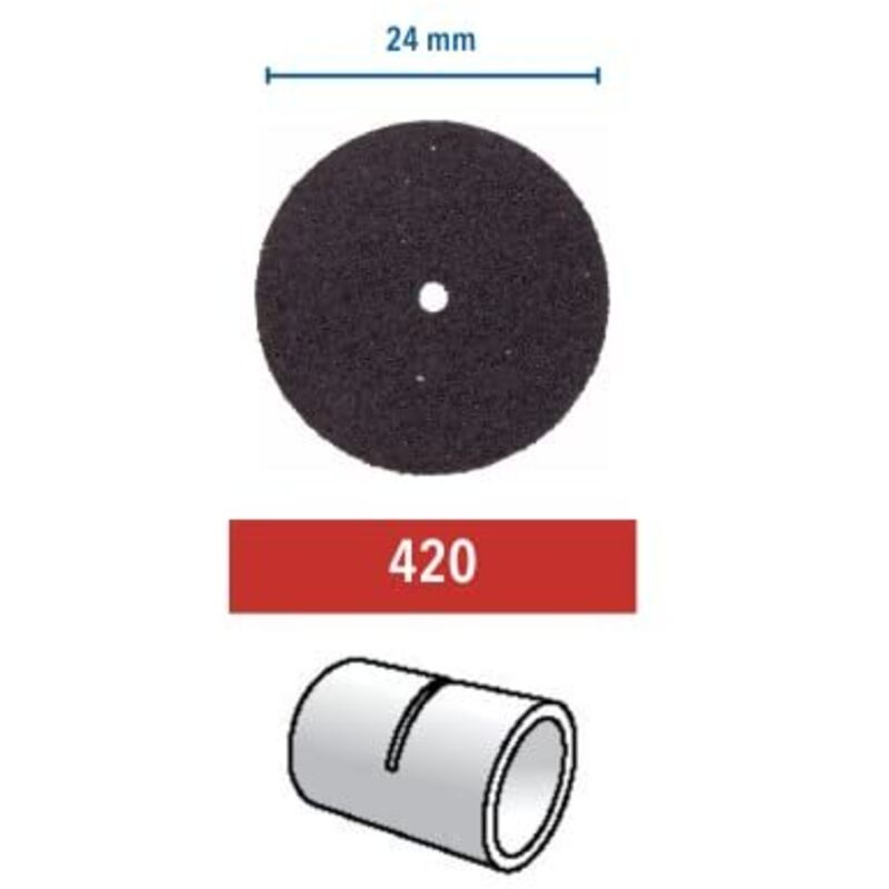 Dremel 420 Dischi Da Taglio Per Uso Intensivo - 20 Pezzi, Ø24mm, Per Metall, Mattone, Marmo E Plastica - Foto 2