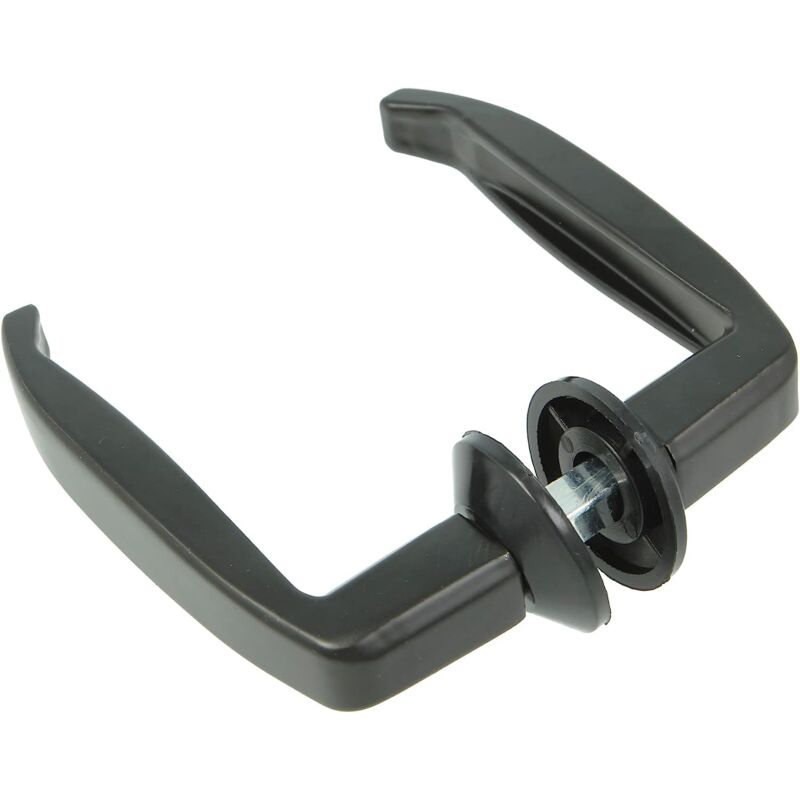 Maniglie Per Porte Senza Placca AMIG - Set In Alluminio Per Porte Spesse 35-45mm, Colore Nero - Foto 5