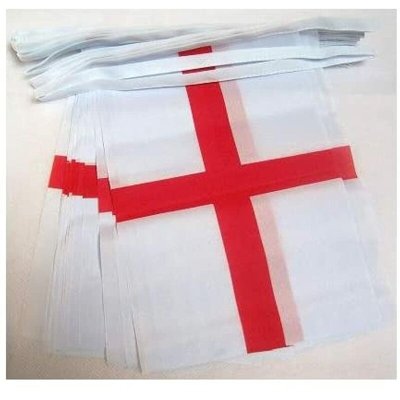 Az Flag Ghirlanda 6 Metri 20 Bandiere Inghilterra 21x15cm Bandiera Inglese 15 X 21 Cm