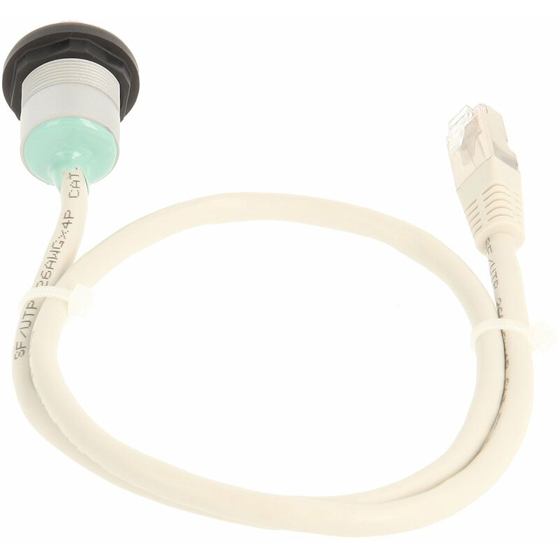 Schlegel 23.001.537 RJ45 femmina con anteriore, 1 X RJ45 femmina con  ombrello e posteriori, 1 X 60 cm cavo con connettori RJ45 schermato, Argento