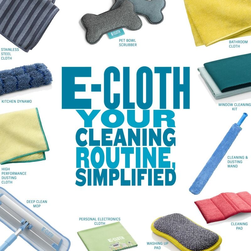 E-cloth - Kit panno per pulizia vetri e panno lucidante