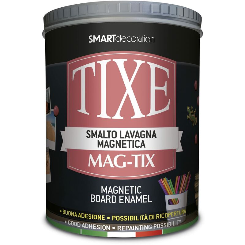 TIXE MAG-TIX SMALTO LAVAGNA MAGNETICA, nero, 1 Litro