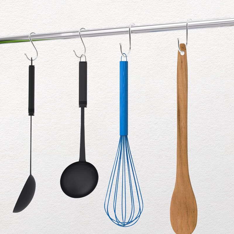 Ganci A S In Acciaio Inox - Confezione Da 10 Pezzi, Resistenti, Per Cucina, Garage, Officina - Foto 13