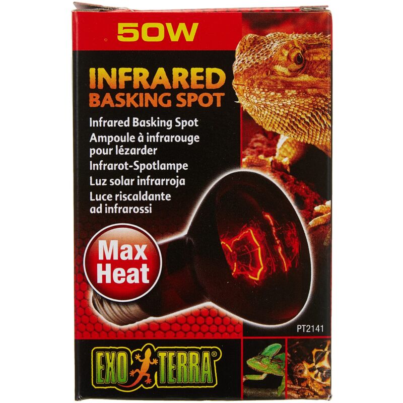 Lampada Spot Infrarossi Exo Terra Per Rettili - 50W Per Terrario Con Calore 24h - Foto 4