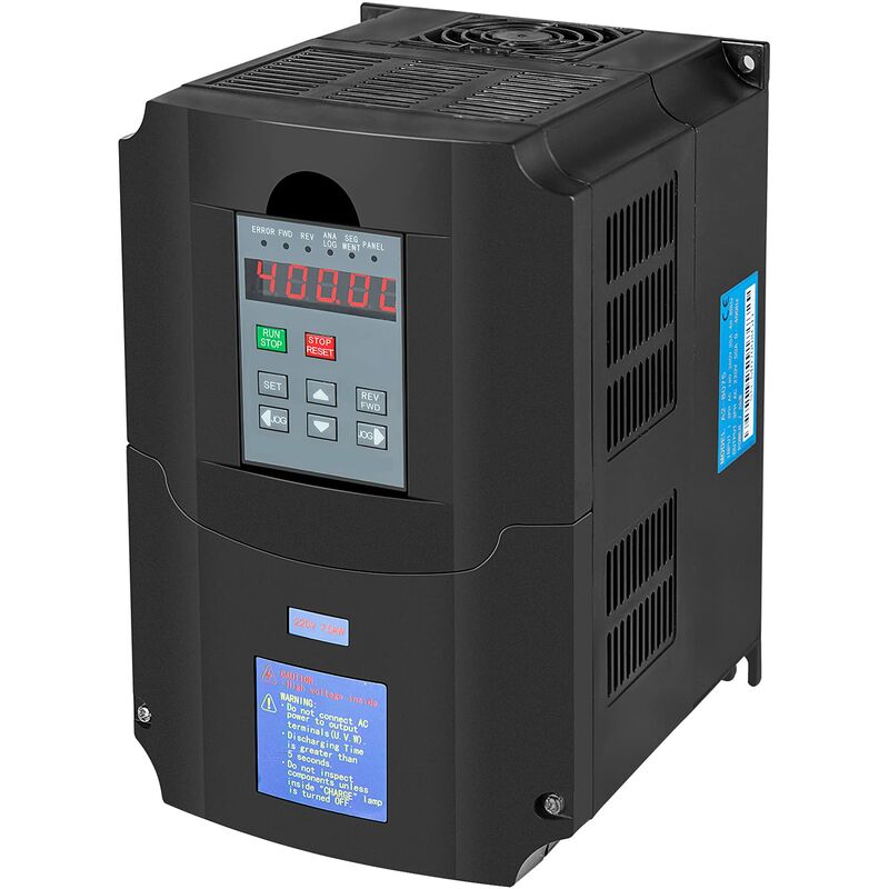 Mophorn 7.5KW 220V 10HP Trasformatore VFD Velocità Controllato Variatore Di  Frequenza Inverter 10HP Frequenza Diver Inverter Professionale VFD 10HP 7.5 KW 34A 220-250V, Nero