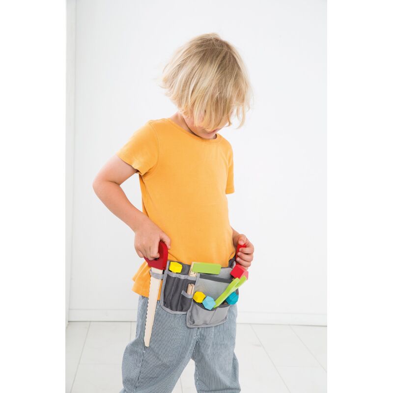 Cintura Porta Attrezzi Hauck Learn To Work – Gioco Di Ruolo In Legno FSC® Per Piccoli Artigiani Dai 3 Anni, Cinghia Regolabile - 4