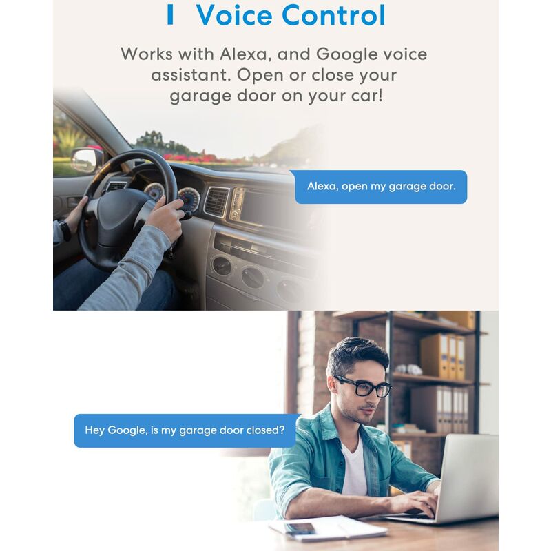 Meross WiFi Apriporta Garage, Door Opener Apricancello Smart