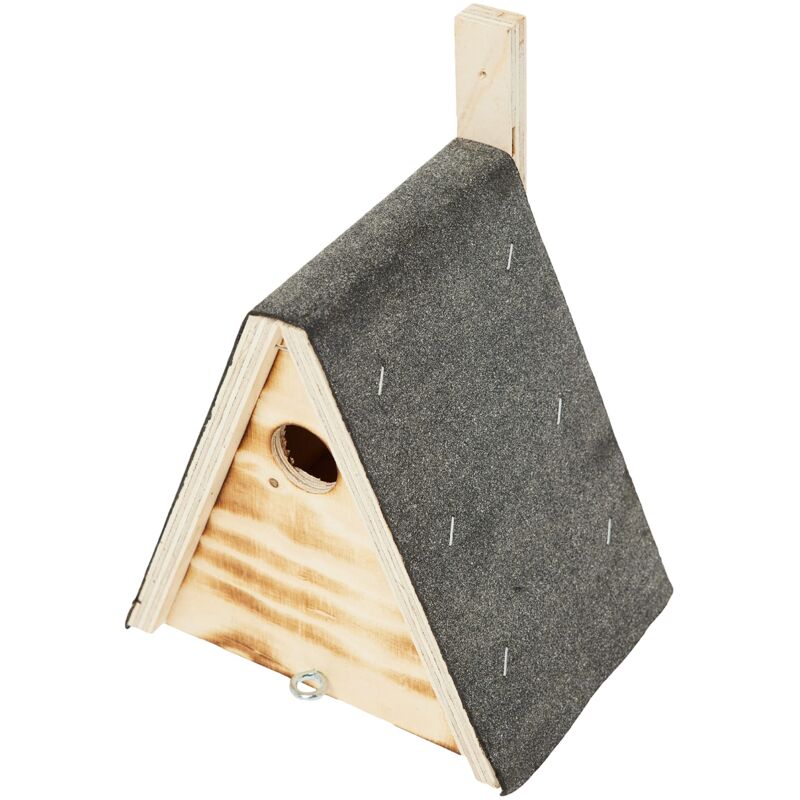 Casetta Per Uccelli In Legno Per Cinciallegre E Passerotti – Foro D'Ingresso 35 Mm – Nido Resistente Alle Intemperie Con Apertura Frontale