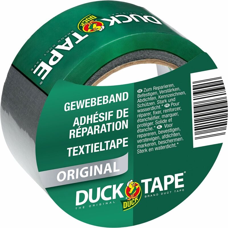 Duck tape 106 – 03 Original nastro di tessuto per riparare, legare e  fissare, 50 mm x 25 m, Argento