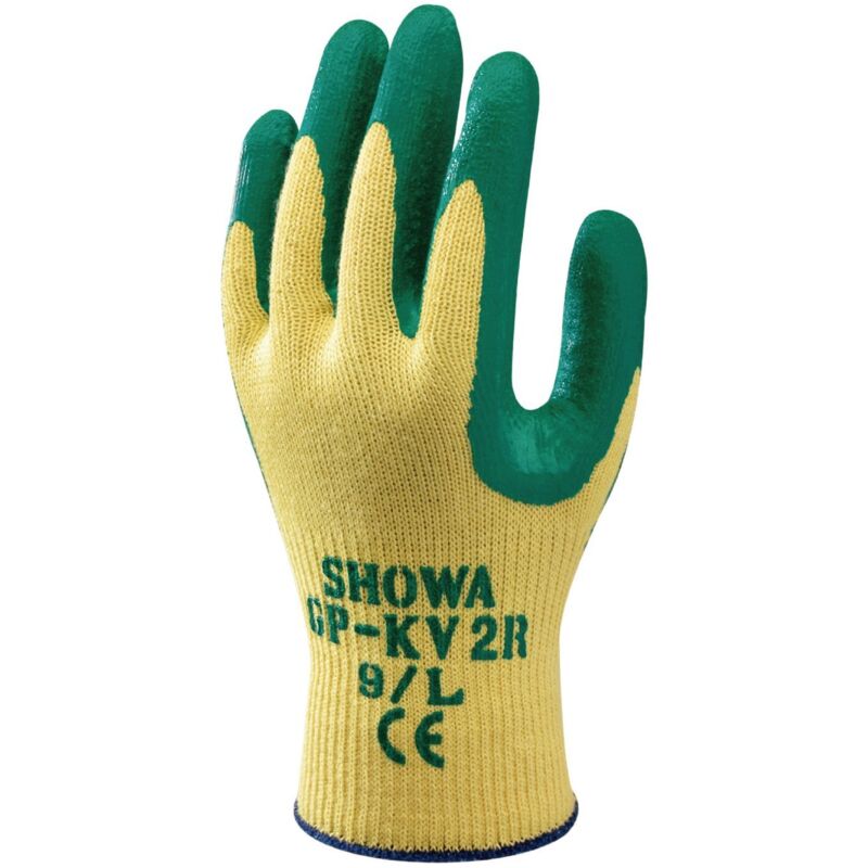 Showa 370W Guanto Lavoro Senza Cuciture Nylon Palmo Nitrile Usi Generici 10/XXL