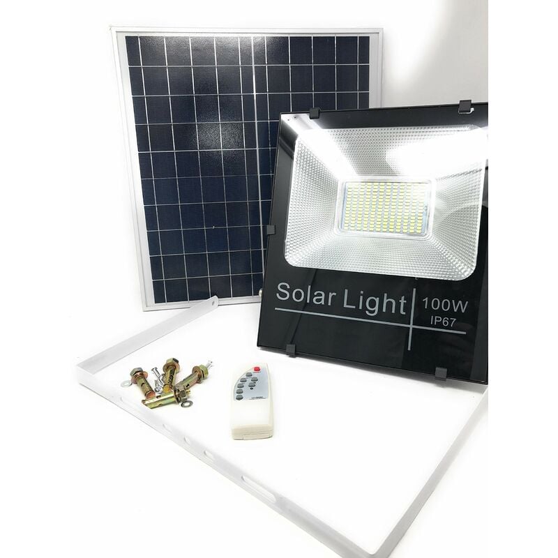 TEMPO DI SALDI Faro A Led Da 400W Smd Con Pannello Solare Sensore  Crepuscolare E Telecomando : : Illuminazione