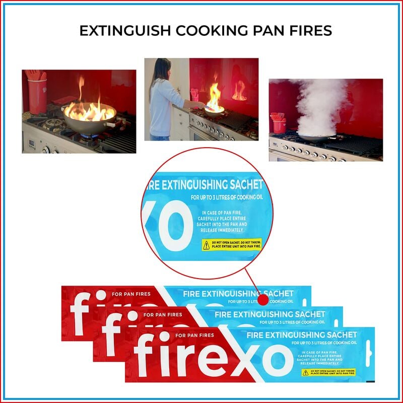 Firexo Bustina per estintore con padella - Alternativa alla