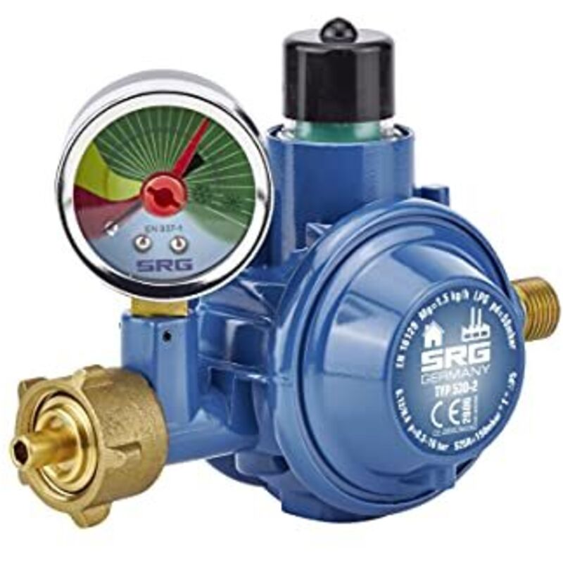 Regolatore Gas Rotarex 50 Mbar - Per Bombole GPL, Con Manometro E Sicurezza - Foto 2