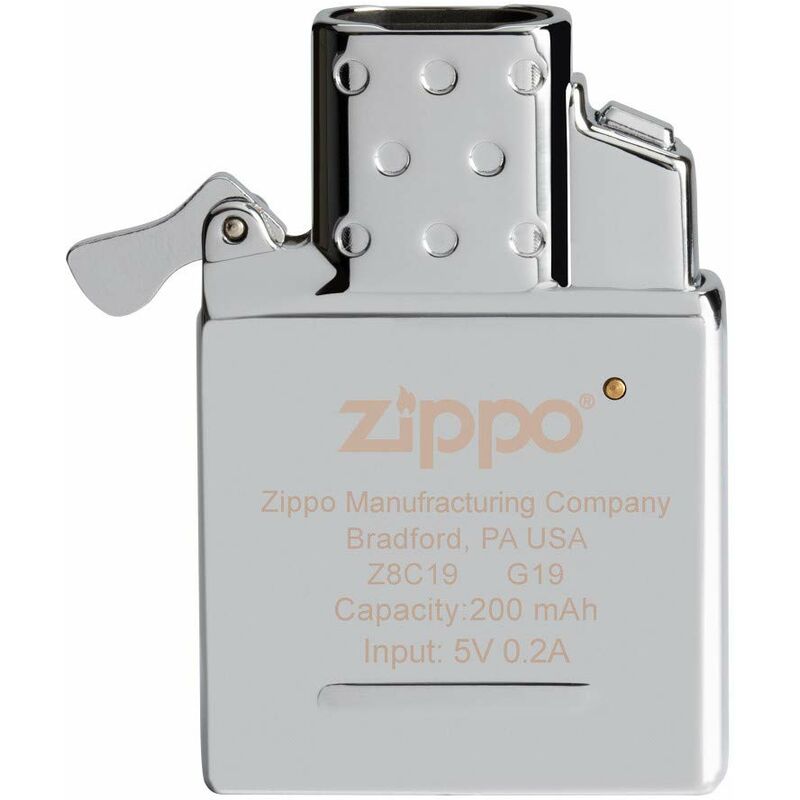 Accendino Zippo® Inserto Elettrico ad Arco 65828, Accendino Antivento  Ricaricabile Zippo, Realizzato in Metallo con Caratteristico click Zippo,  Color Argento, Ottima Idea Regalo
