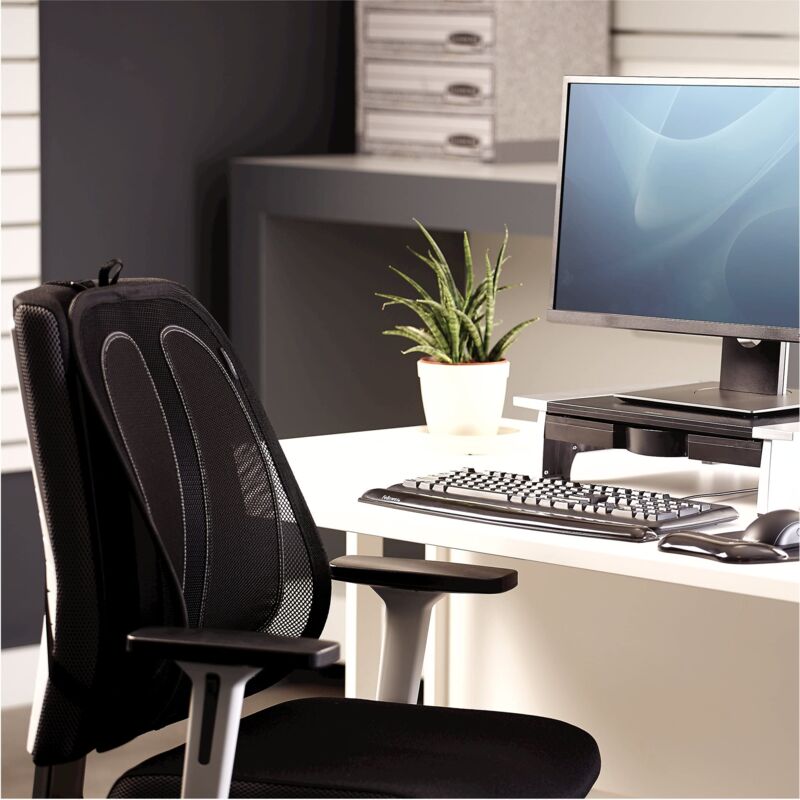 Fellowes Office Suites™ Cuscino lombare in rete Nero - Supporti