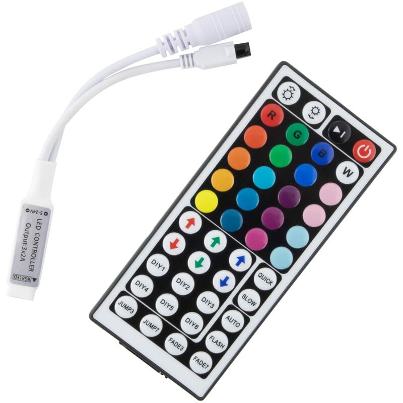 Mini Centralina a infrarosso Rgb Controller IR 2 uscite Per strip L