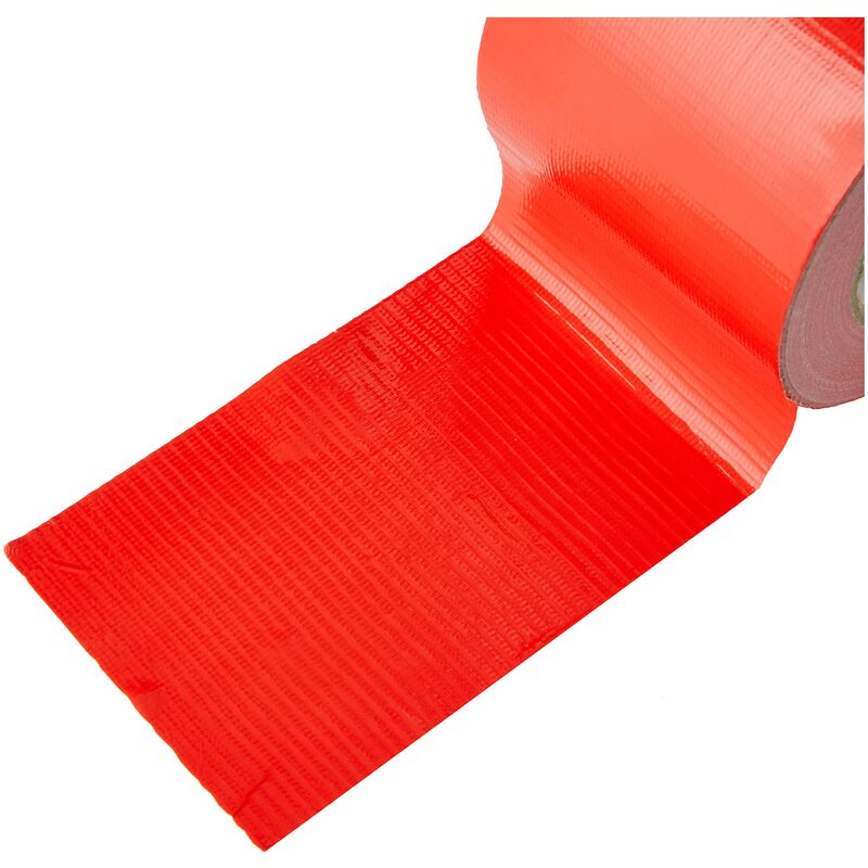 Nastro adesivo 100 mm x 50 m, colore: rosso