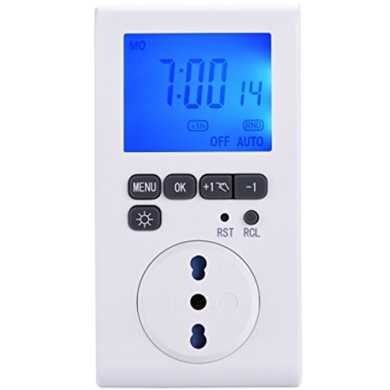 Timer Digitale Electraline 58112 - Programmatore Settimanale, Spina Italiana, 10A, Bianco - Foto 9