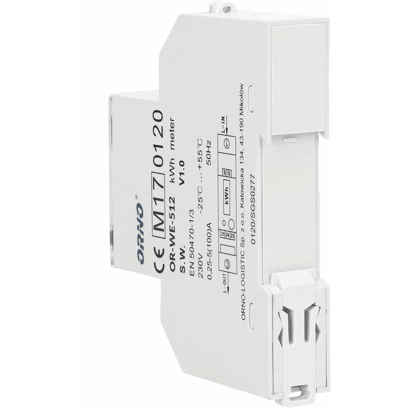 Contatore Energia Elettrica ORNO WE-516 Per Sistemi Trifase | Certificato MID, RS485, Display LCD E Montaggio DIN - Foto 2