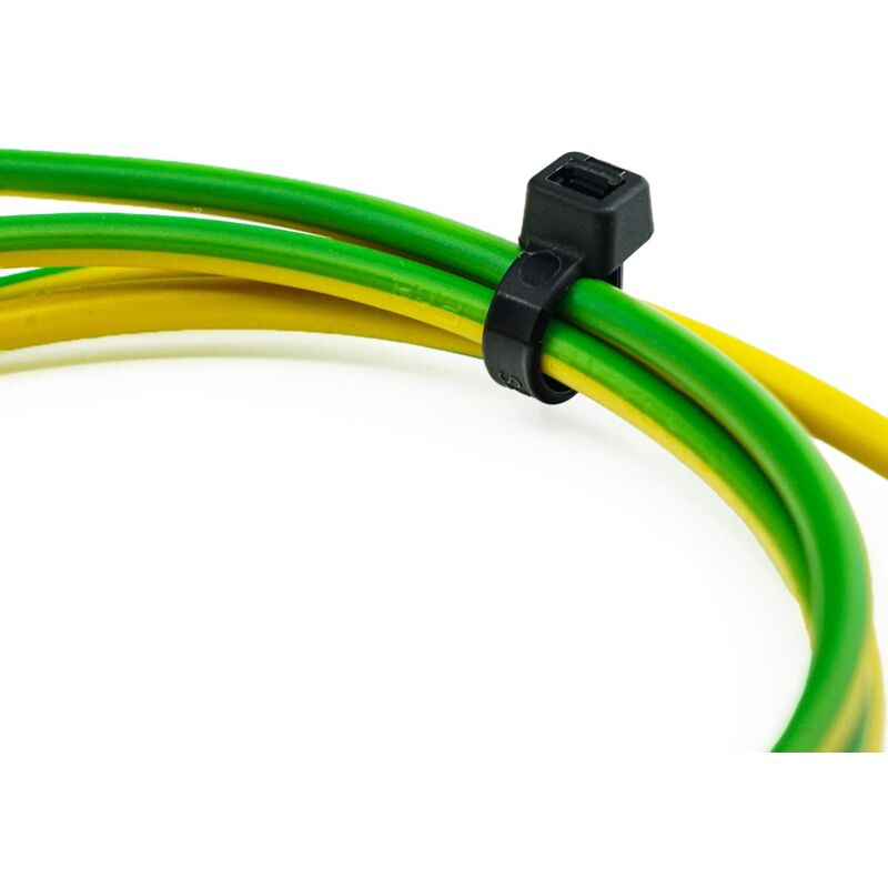 100 Fascette Elettricista Nere ERKO - 2,5x200mm, Resistente UV, Poliammide 66, Per Interno/Esterno - Foto 4