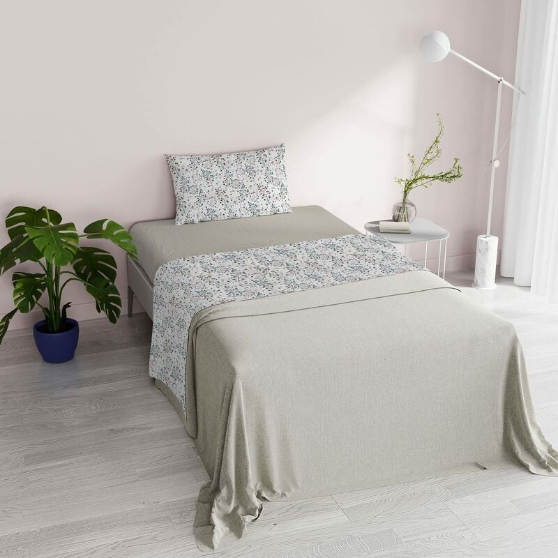 Italian Bed Linen Fantasy Completo Letto, Microfibra, Flor, Una piazza e  mezza
