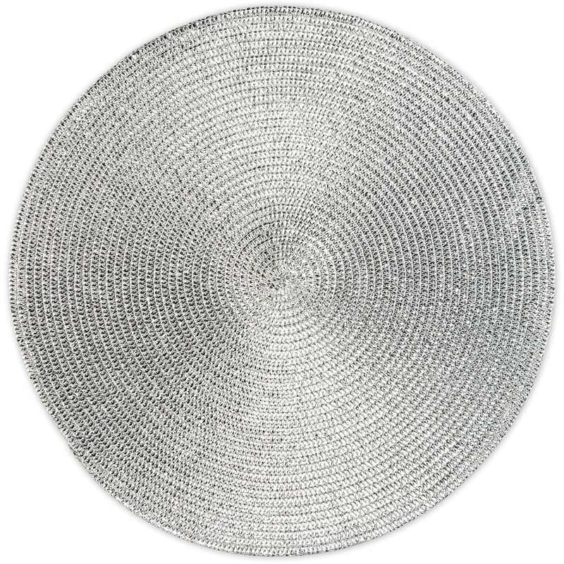 Set Di 6 Tovagliette Rotonde Multicolore - Diametro 36 Cm